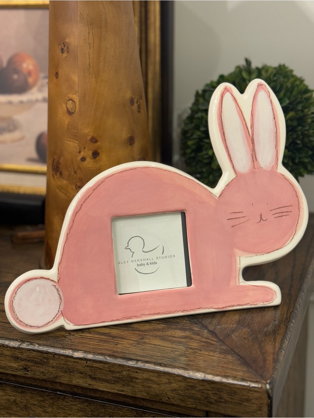 - Alex Marshall Studios Pink Bunny Photo Frame / 3.5” photo